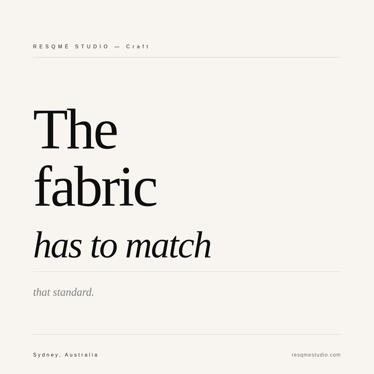 Why fabric is everything and what makes ours different. – RESQME